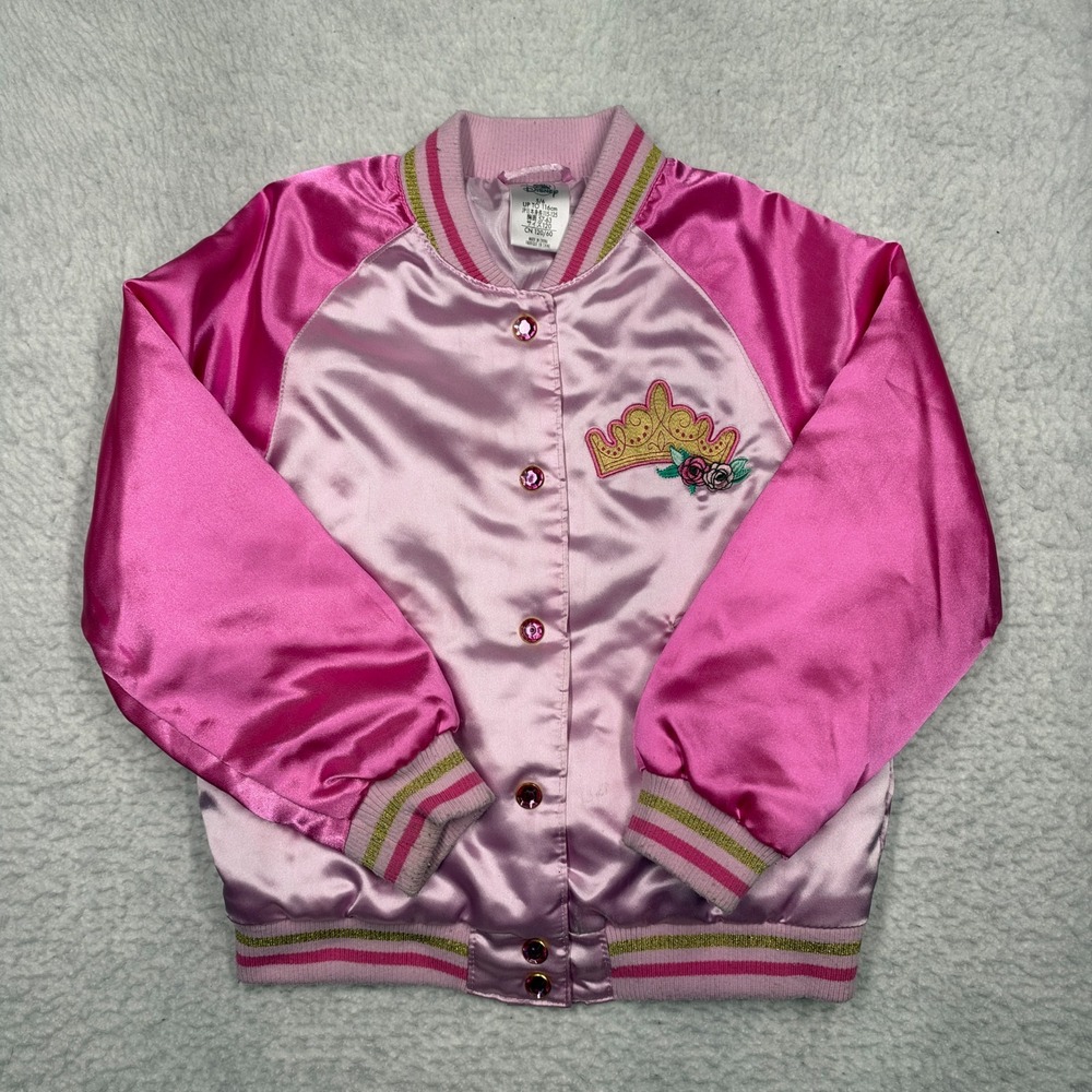 Disney Store Princess Varsity Jacket "Let Courage Lead the Way" Girls Size 5/6